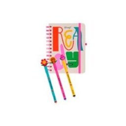 Set agenda Mr. Wonderful pequeña 2026-27 semanal + 3 bolis borrables Bo-Bo - Ready