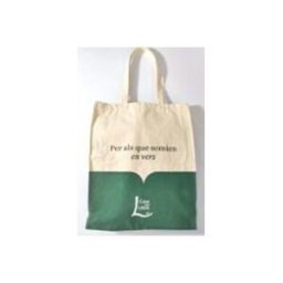 Bolsa nueva lona crudo/vde Catalan