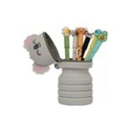 Set de 6 bolis borrables Bo-Bo + estuche de silicona Koala