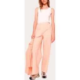 Sacrécoeur Pantalón recto Lola de algodón. (M) Naranja
