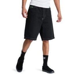 DC Shoes Pantalón corto vaqueros de hombre Baggy . (XXS) Negro