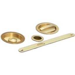 JANDEL Kit Puertas Correderas Embutir Redondo 56 Ø - 160 x 17 mm. Latón mate