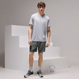 Boomerang Pantalones cortos de 5" de training de hombre . (S) Verde oscuro