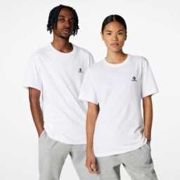 Converse Camiseta unisex Go-To Embroidered Star Chevron . (XS) Blanco