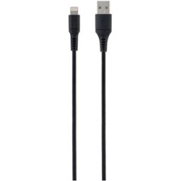 Inves Cable USB a Lightning MFi de 1 metro negro.