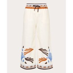Herno Pantalón recto de algodón. (44) Multicolor