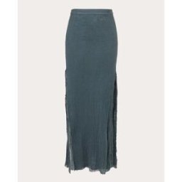 Ateliers Français de Confection Falda midi de algodón. (S) Gris