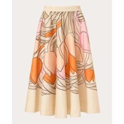 La Double J Falda midi Ballerina de seda. (M) Rosa
