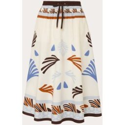 Herno Falda midi de algodón. (44) Multicolor