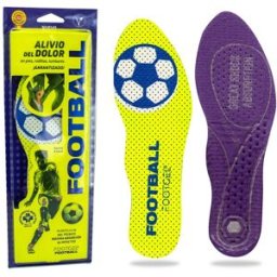 FOOTGEL Plantilla de gel unisex Football Eucalipto . (39-42) Amarillo Flúor