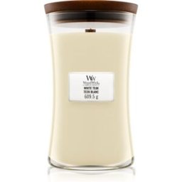 White Teak Vela Perfumada Con Mecha De Madera 609.5 G