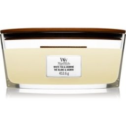 White Tea & Jasmine Vela Perfumada Con Mecha De Madera (Hearthwick) 453.6 G