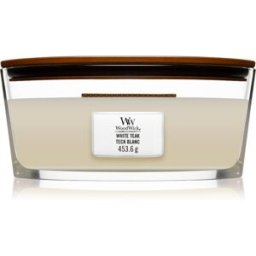 White Teak Vela Perfumada Con Mecha De Madera (Hearthwick) 453.6 G