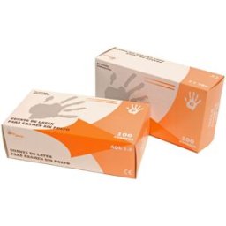 Guantes de Látex Natural no Estériles sin Polvo Kinefis (100 Unidades)