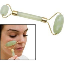 Rodillo de Jade para Masaje Facial: Ideal para masaje facial, efecto antiarrugas, tensor y antiestrés