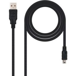 Nanocable Cable USB 2.0 USB-A/M para Mini USB-B/M 1.8 M Negro