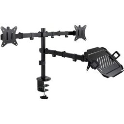 Tooq Soporte de Mesa Doble Tilt 17" a 32" Max. 9Kg (Monitor) / 9Kg (Portátil)