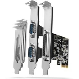 AXAGON Adaptador PCIe PCEA-PSN con 1x Puerto Paralelo + 2x Puerto Serie - Chipset ASIX AX99100