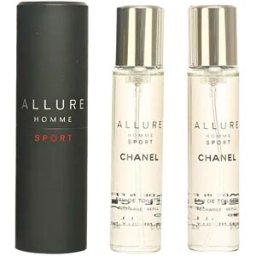 Chanel Allure Homme Sport eau de toilette vaporizador de viaje y 2 recargas 3 x 20 ml