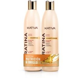 Kativa Keratina Kit Champú 355 Ml + Acondicionador 355 Ml