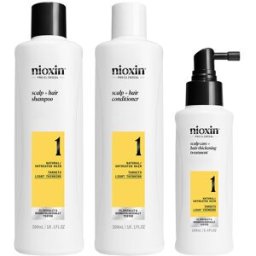 Nioxin Sistema 1 – Kit - Tratamiento para Cabello Natural con Debilitamiento Leve 3 u