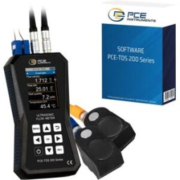 PCE Instruments Caudalímetro ultrasónico PCE-TDS 200+ M-SW-KIT software incluido