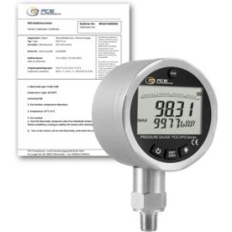PCE Instruments Manómetro PCE-DPG 100-ICA incl. certificado de calibración ISO