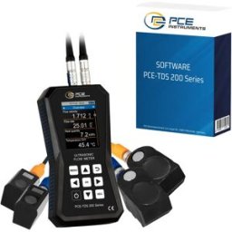 PCE Instruments Caudalímetro ultrasónico PCE-TDS 200 SM-SW-KIT software incluido