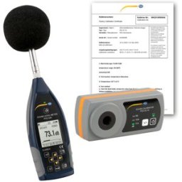PCE Instruments Sonómetro PCE-428-Kit con calibrador acústico incl. certificado ISO