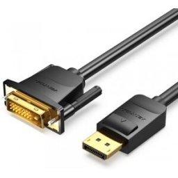 Vention Cable Conversor HAFBF/ Displayport Macho - DVI Macho/ 1m/ Negro