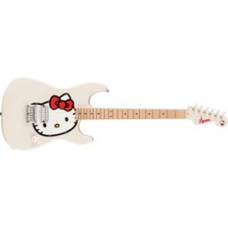 Fender x Hello Kitty White Stratocaster Limited Edition Guitarra elétrica