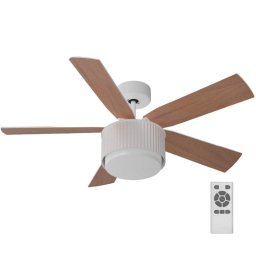 Universal Blue Morget 6042W Ventilador de Techo con Aspas Reversibles y Luz LED 27W Blanco