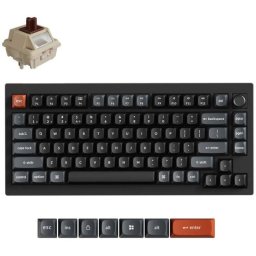 Teclado Keychron V1 Ultra 8K 75% mecánico inalámbrico RGB Hot-Swappable Spanish Layout Bluetooth