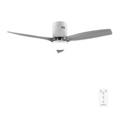 Ventilador de Techo con Luz Cecotec EnergySilence Aero 5400 White 40W 132cm Motor DC 6 Velocidades Mando Temporizador Invierno/Verano