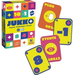 Juego de cartas Lansay Jukko rápido y táctico para 2 a 6 jugadores de 8 años