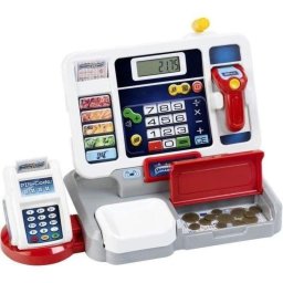 Caja registradora electrónica infantil Klein Shopping Center con pantalla desmontable y terminal de pago