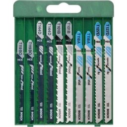 Set 10 Hojas de Caladora Bosch HSS Bimetal Espiga T