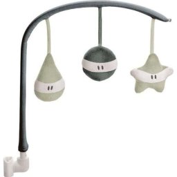 Arco de juego Beaba Up&Down III gris con 3 juguetes extraíbles y acolchado