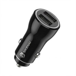 Cargador de coche USB dual SIKENAI C12 5V 3.1A Negro
