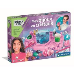 Kit educativo Clementoni Crystal Jewelry Lab para crear cristales y joyas