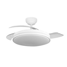 Ventilador de techo con luz Yatek Rubia 60W 107cm Motor DC 6 velocidades Aspas retráctiles Mando Temporizador