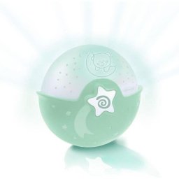 Luz nocturna Infantino Projecto Lampe multifunción sensor de sonido estrellas y lunas