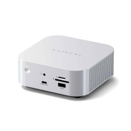 Estación de acoplamiento Satechi CubeDock Thunderbolt 5 SSD M.2 NVMe Plata