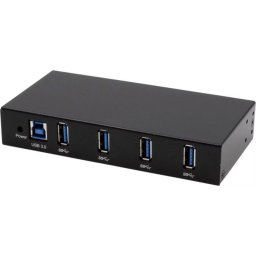 Hub Exsys 4 puertos 5 Gbps modelo EX-11234HMS-2 con montaje flexible y protección ESD