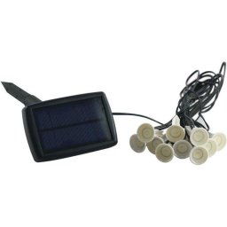 Guirnalda Solar Galix 5 m 10 LEDs Blancos Panel Solar IP44