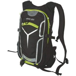 Mochila para bicicleta Schildkröt Stelvio Black 18L con luz LED y puerto USB