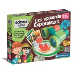 Kit de exploración Clementoni Aprendices Exploradores con prismáticos y lupa