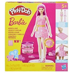 Set creativo Play-Doh Barbie Corazones y Cabello con muñeca 30 cm