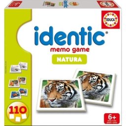 Juego de memoria Educa Identic Nature 110 cartas 55 pares animales y plantas