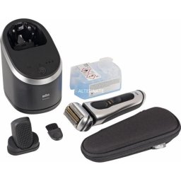 Afeitadora Facial Braun Series 9 PRO+ 9597cc Inalámbrica 60min Seco y Mojado Recortador Cabezales Flexibles Carga Rápida